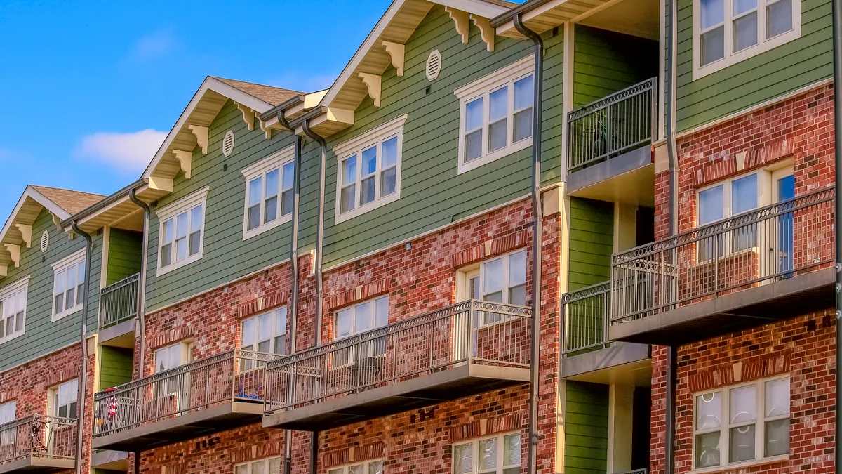 stock photo of apartment building