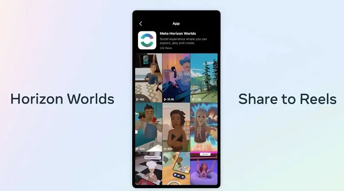 Share to Reels from VR