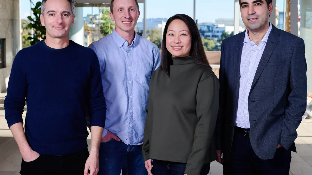 A photo of the Moonwalk Biosciences founding team.
