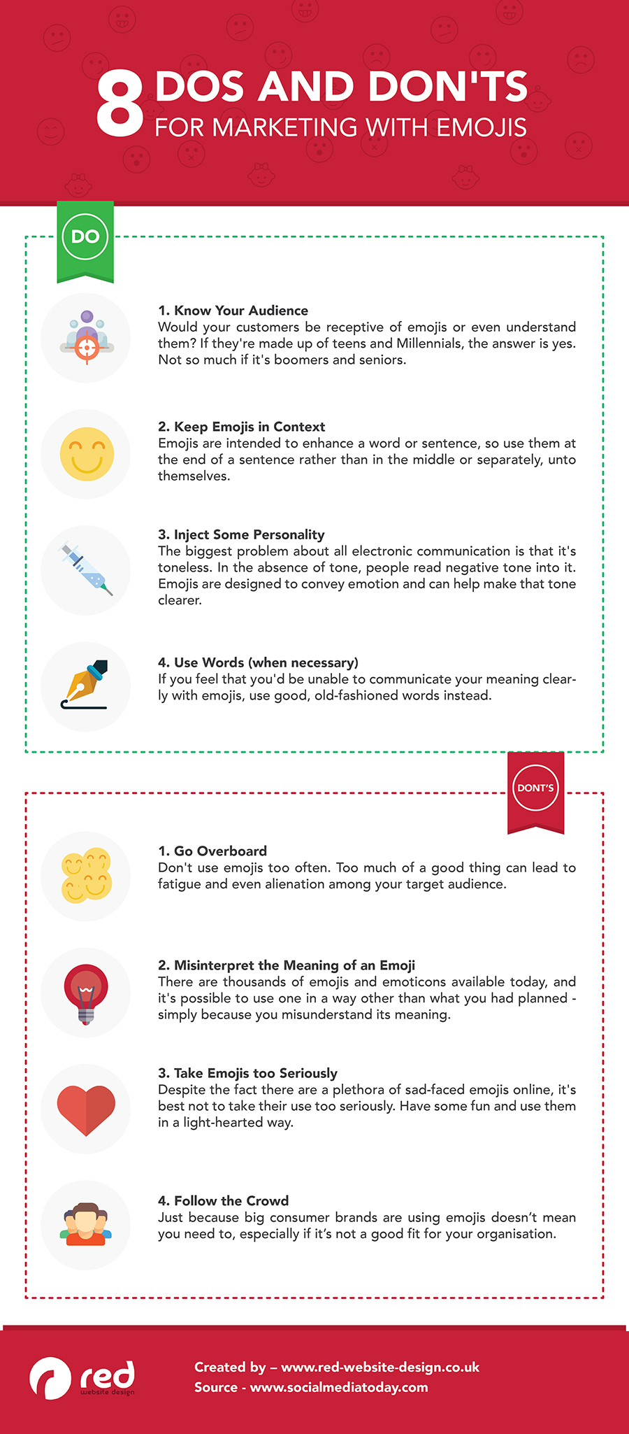 Infographic looks at how to avoid potential issues with emoji use in marketing