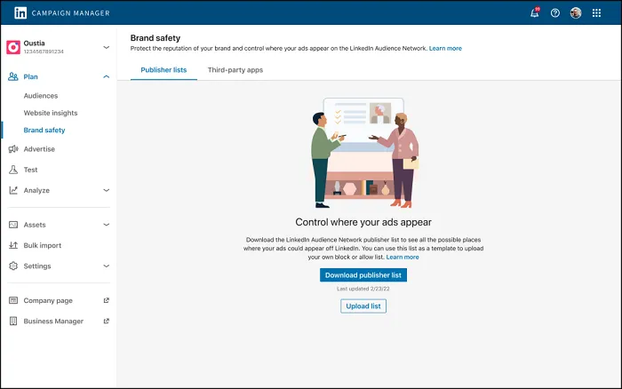 LinkedIn Brand Safety Hub