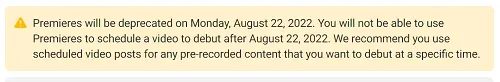Facebook Premieres