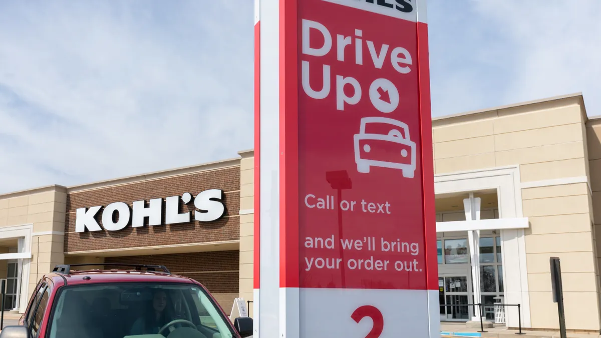 Kohl's launched drive-up service during the coronavirus pandemic.