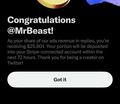 Twitter ad share revenue