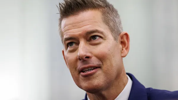 Sean Duffy testifies before senators in Washington, D.C. at his confirmation hearing on Jan. 15.