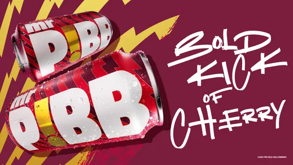 A marketing image of two Mr. Pibb cans.