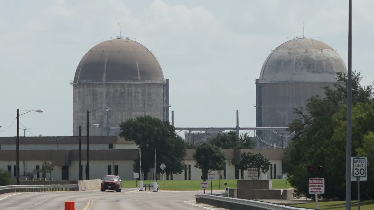 A nuclear power plant.