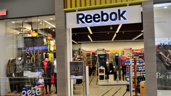 A Reebok storefront