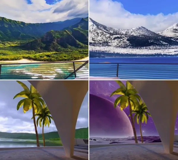 Quest VR home screen samples