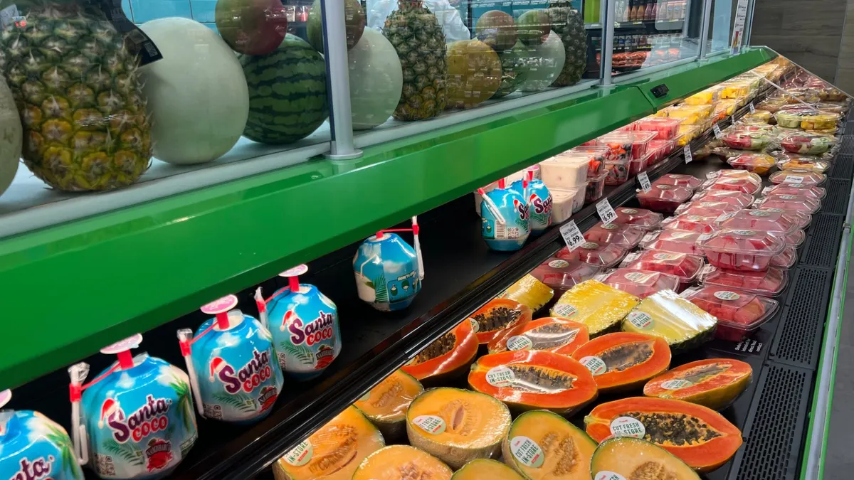 Goods at La Fruteria section of Vallarta supermarket