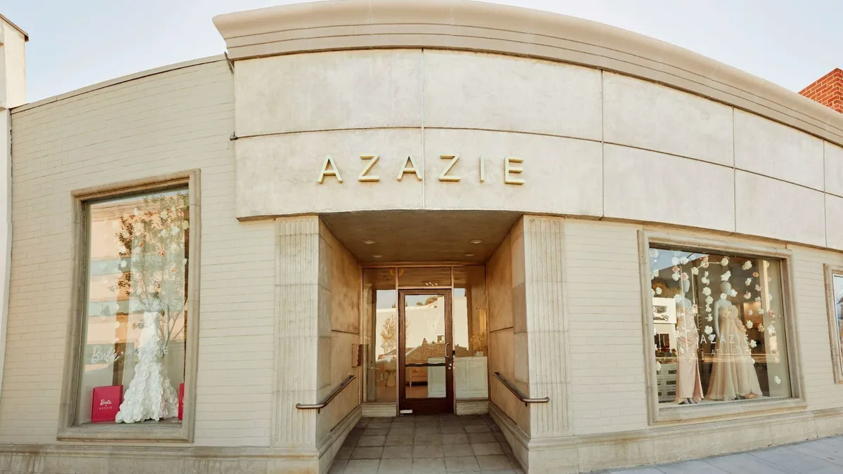 DTC bridal brand Azazie opens first physical location Retail Dive