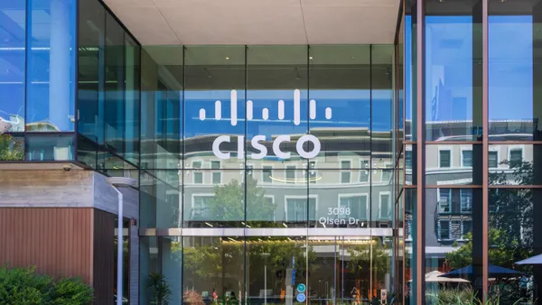 The Cisco office at Santana Row Shopping Mall in San Jose California.