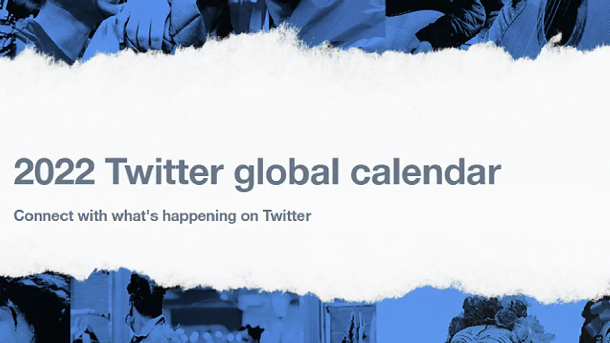Twitter 2022 calendar