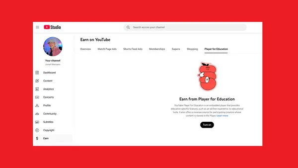 YouTube Player for Education