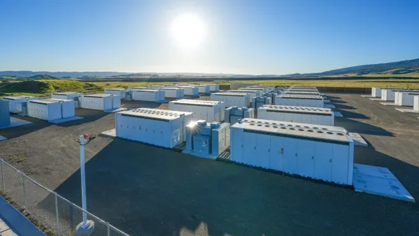 A photo of a solar and storage facility built by Arevon on about 3,000 acres near Cholame, Calif.