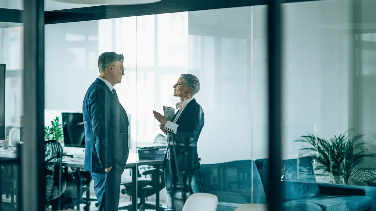 Business partners in discussion