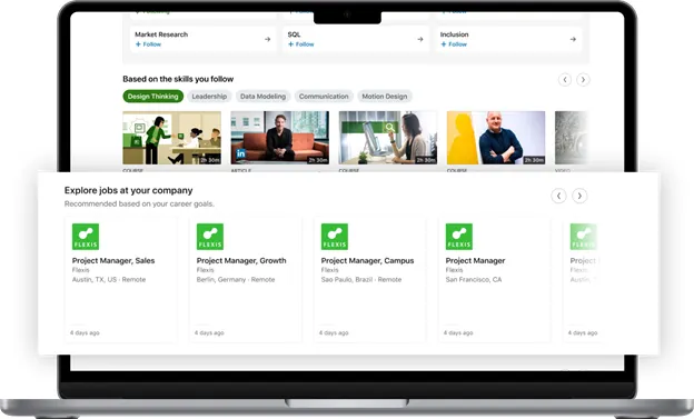 LinkedIn internal opportunities