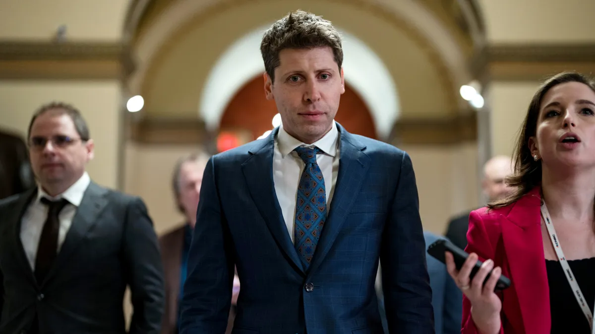 OpenAI CEO Sam Altman walks on the House side of the U.S. Capitol on January 11, 2024 in Washington, DC.