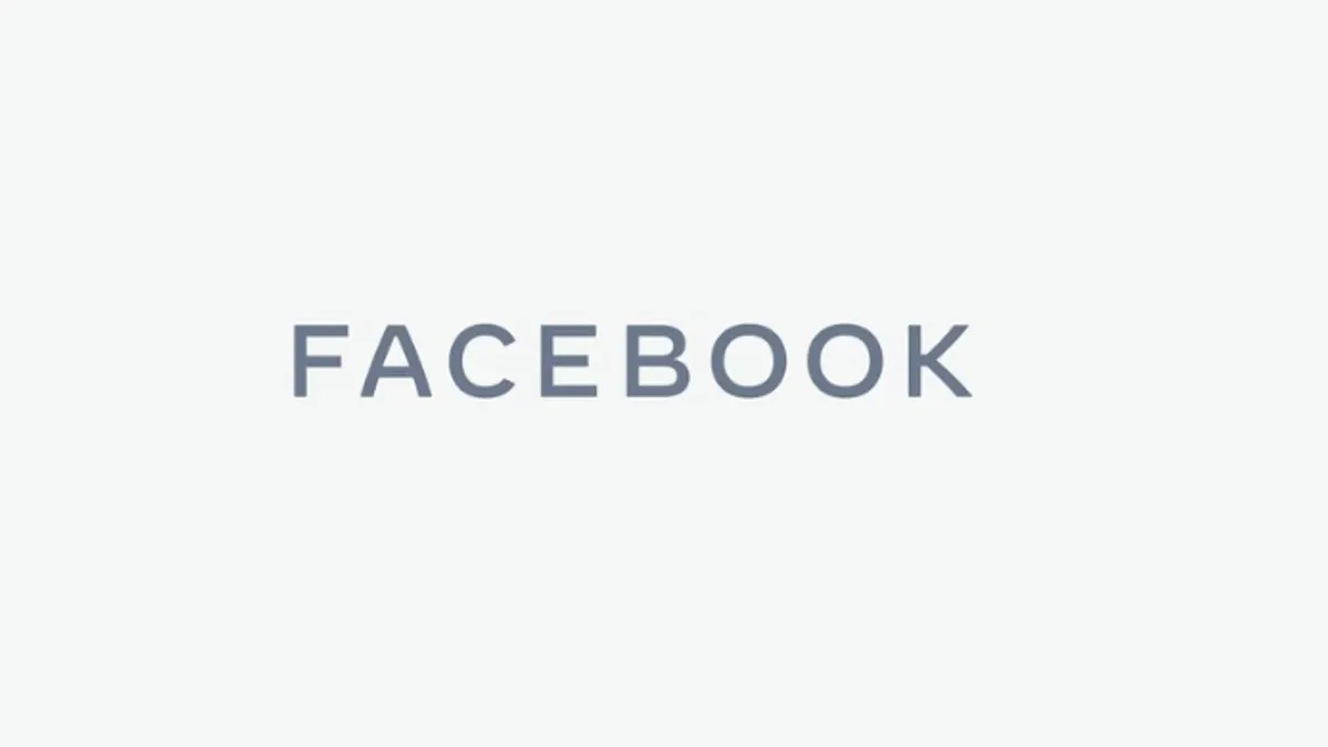 Facebook logo grey