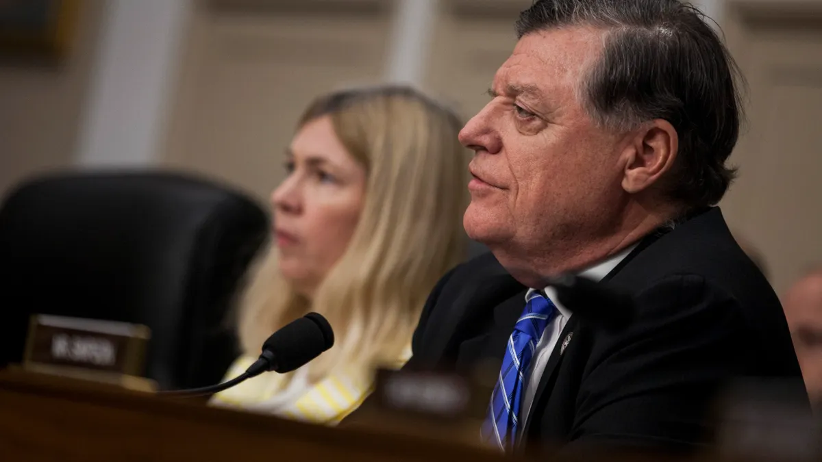 Oklahoma Republican Representative Tom Cole at a hearing