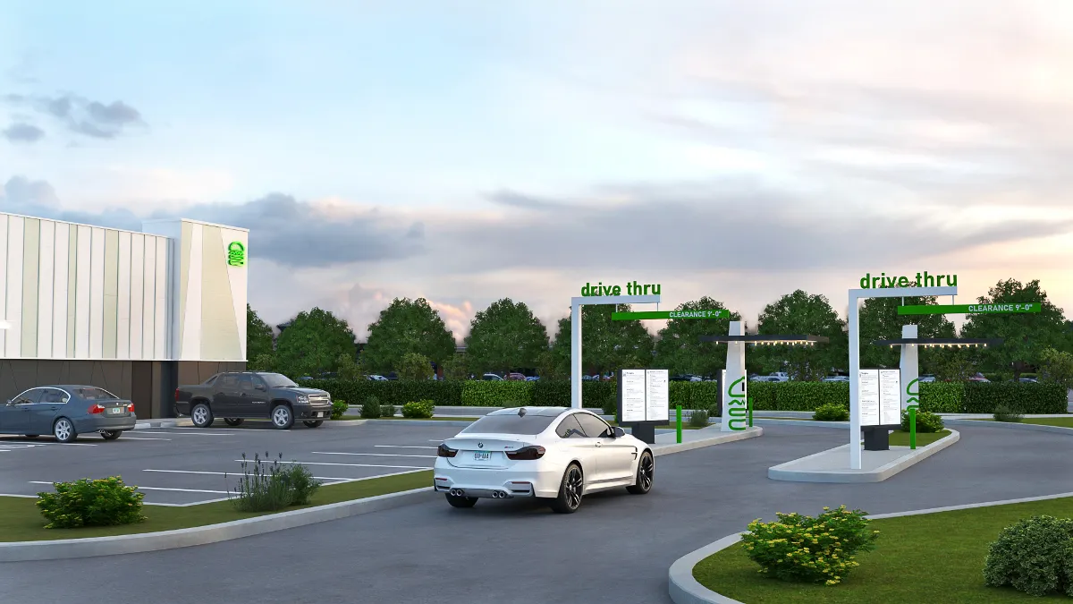 Shake Shack opened its first drive-thru location in Maple Grove, Minnesota Dec. 6, 2021.