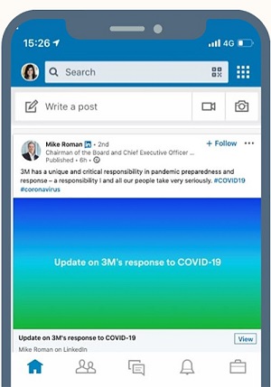 LinkedIn post from 3M
