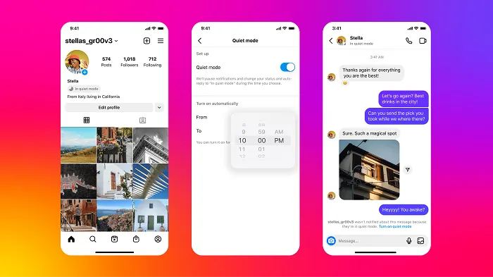 Instagram quiet mode