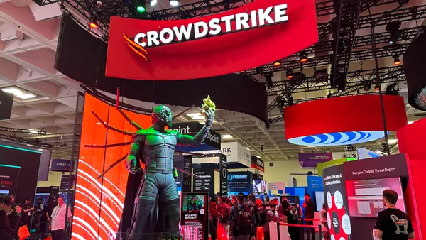 CrowdStrike booth at RSA Conference in San Francisco.