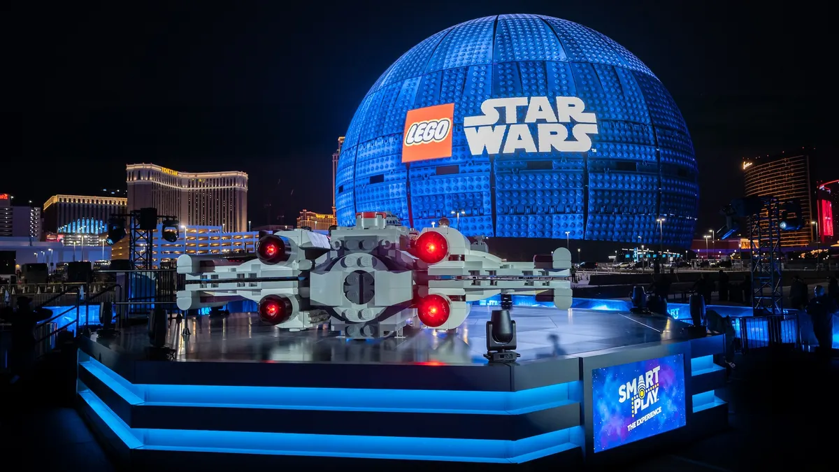 Lego takes over Sphere in Las Vegas