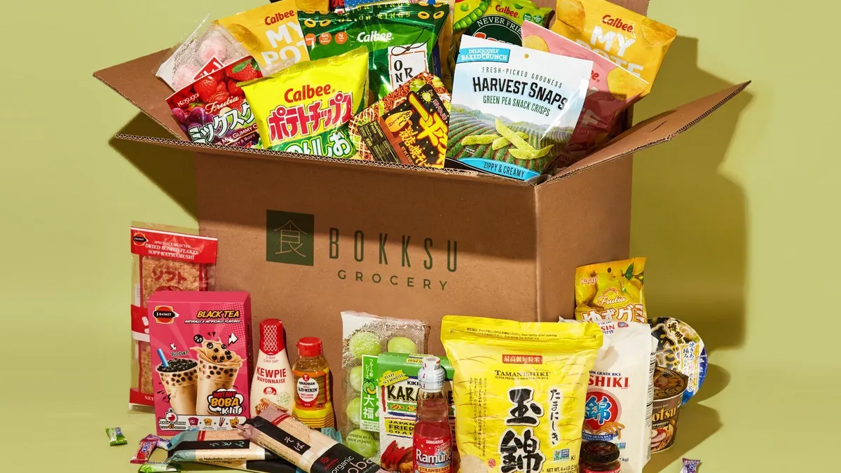 Products from online Asian grocer Bokksu