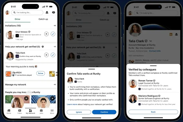 LinkedIn verification update