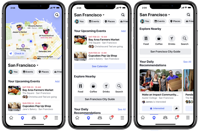 Facebook Events tab update