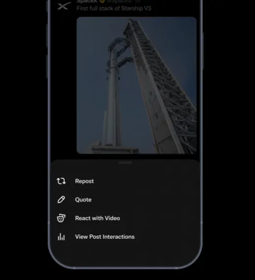 X React with Video