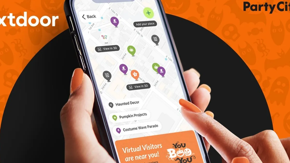 Nextdoor partners with Party City on AR experience for Halloween