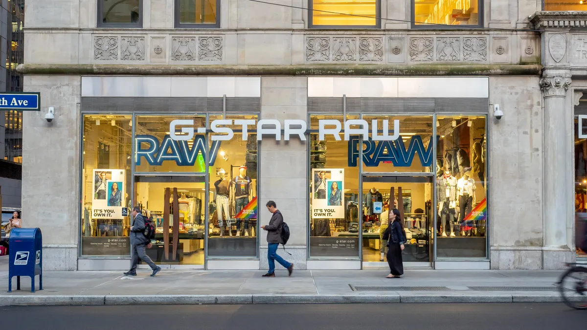 A G-Star Raw storefront