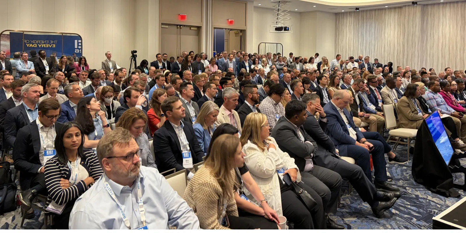 A full audience
