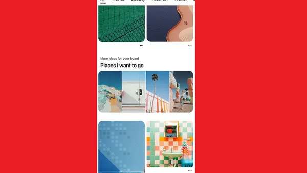 Pinterest feed module