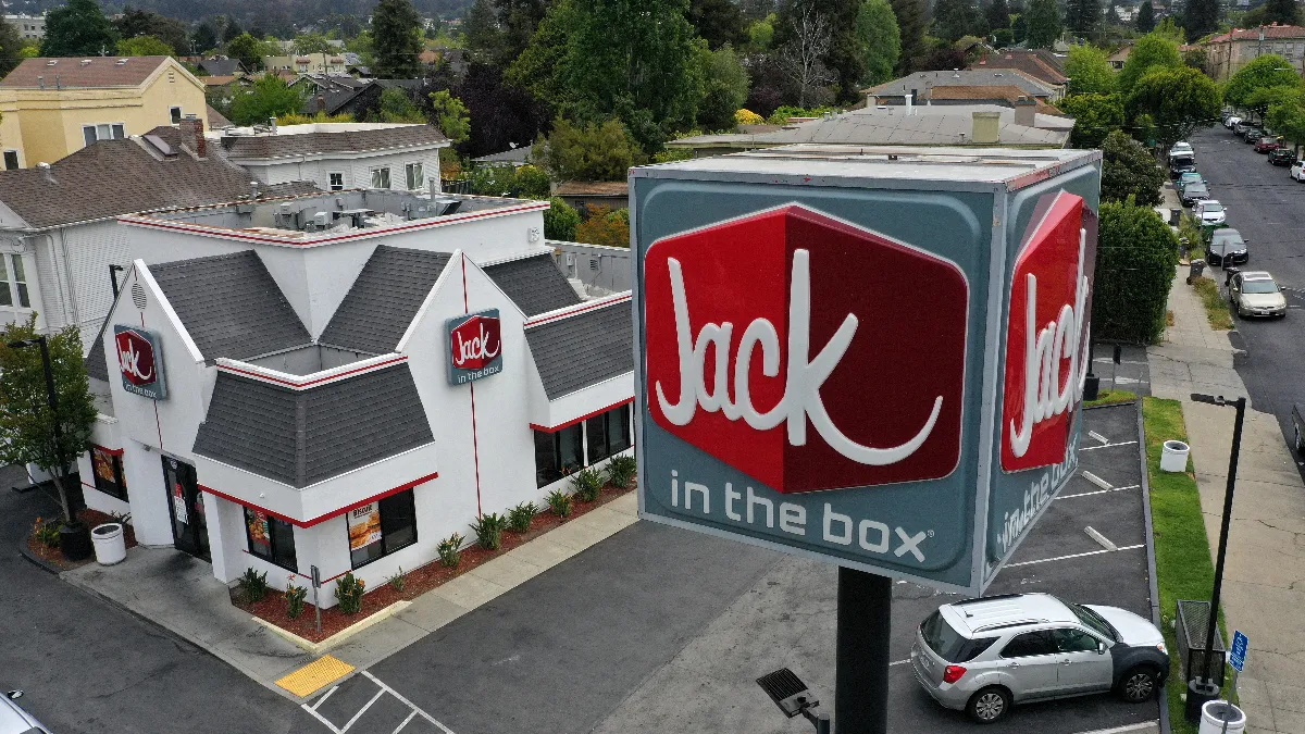 An image of a Jack in the Box restaurant.