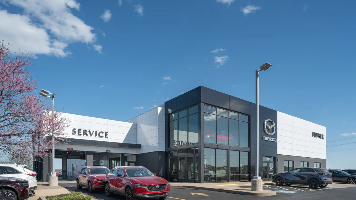 A Mazda dealership.
