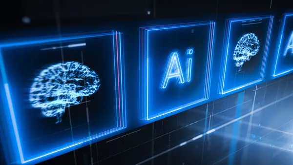 Futuristic Artificial Intelligence Interface Background