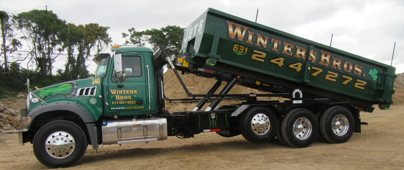 Roll-off truck in New York