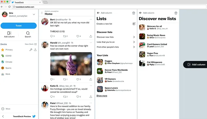 TweetDeck update