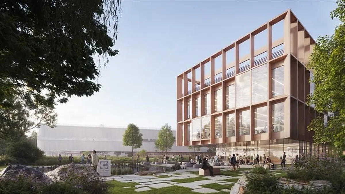 A rendering of UCB's new Gwinett County, Georgia, manufacturing campus.