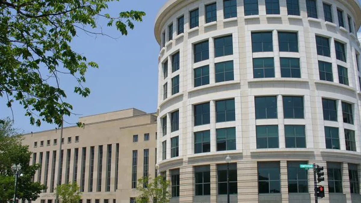 The outside of the U.S. Court of Appeals for the District of Columbia Circuit during the day