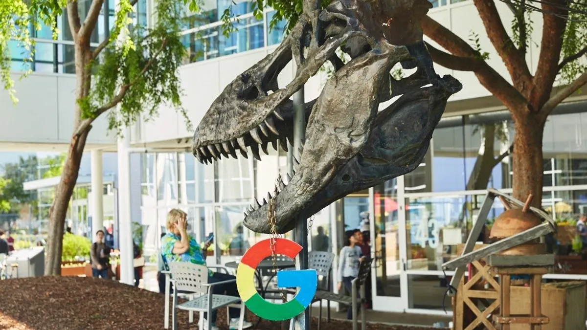 Dinosaur"Stan" at the Googleplex in Mountain View, California.