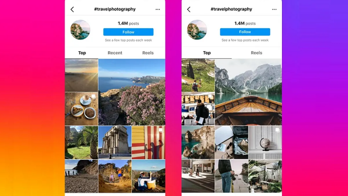 Instagram Explore test