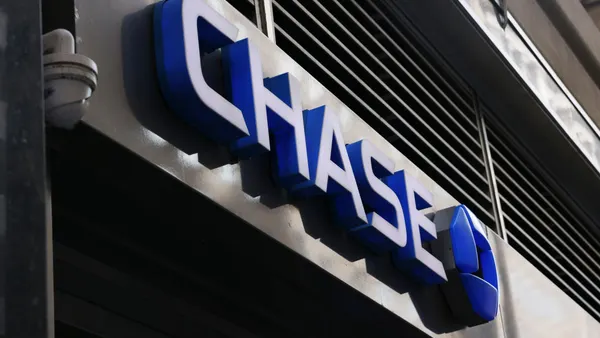 Chase Bank sign on Broadway New York