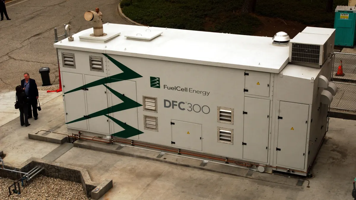 A big box that says "Fuel Cell Energy DFC 300"