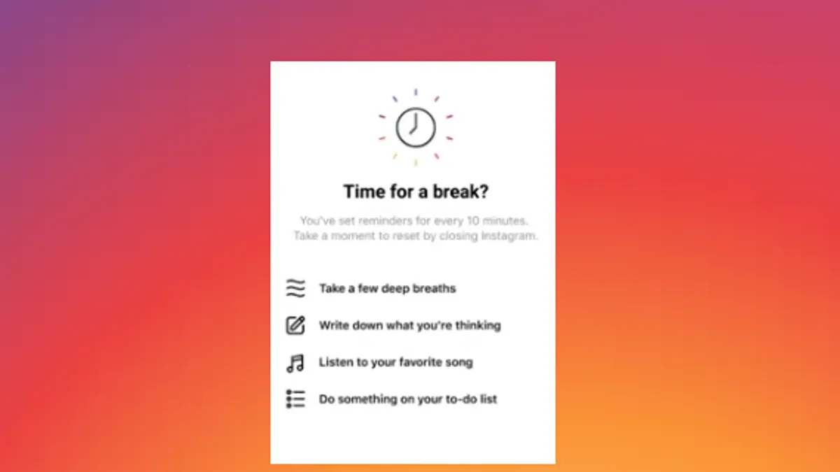 Instagram Take a Break