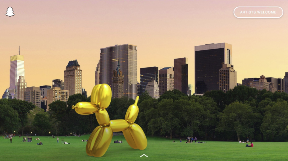 Snapchat Jeff Koons